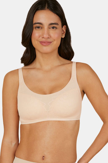 Buy Triumph Padded Non Wired Full Coverage T-Shirt Bra - Light Brown